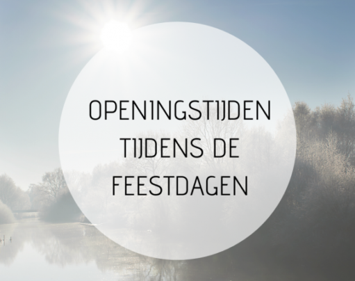 Openingstijden tijdens kerst en oud en nieuw